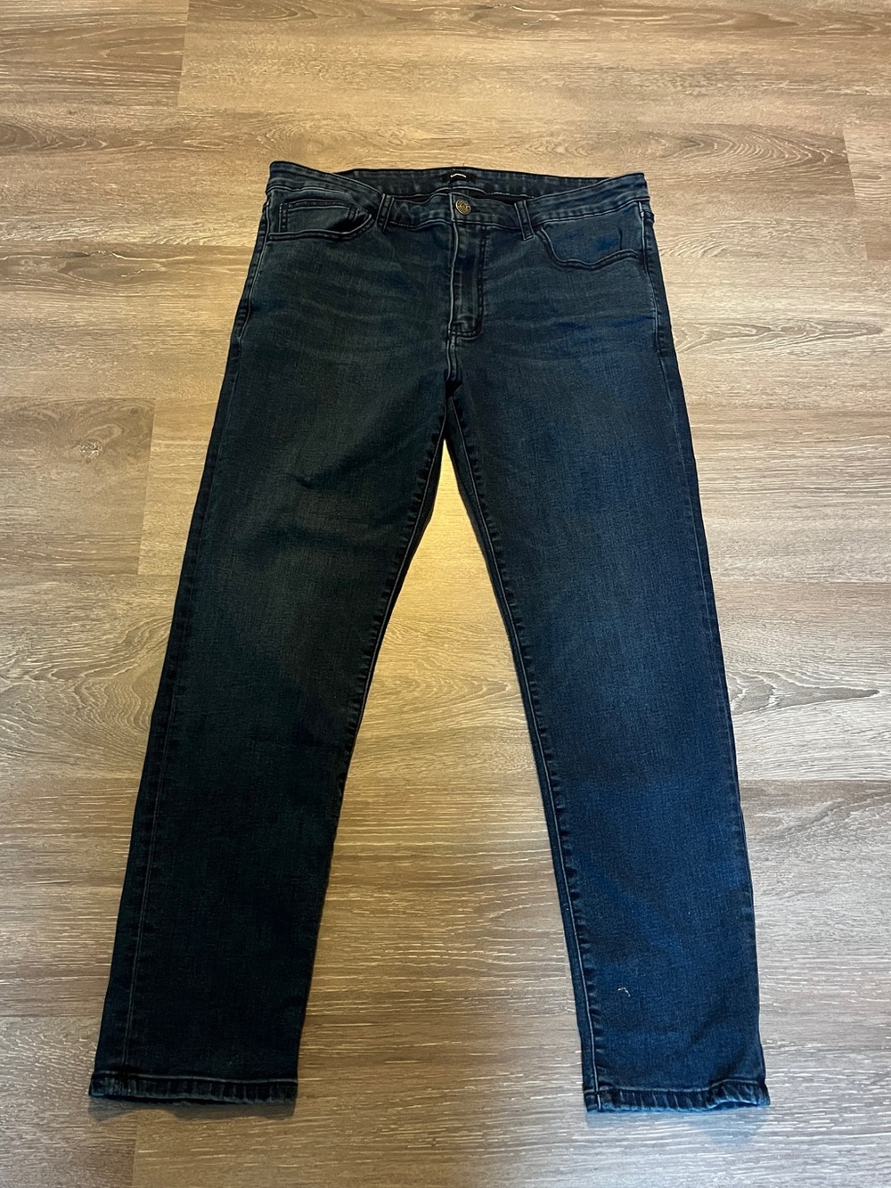 Express dark wash straight leg jeans 34x30 #denim #straightleg